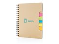 A5 Kraft spiral notebook with sticky notes 7