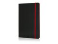 Deluxe hardcover A5 notebook with coloured side