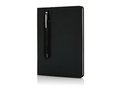 Standard hardcover PU A5 notebook with stylus pen