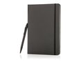 Standard hardcover A5 notebook with stylus pen