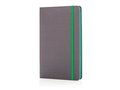 Deluxe fabric notebook with coloured side 1