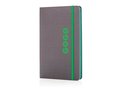 Deluxe fabric notebook with coloured side 2