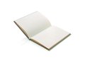 Deluxe fabric 2-in-1 A5 notebook ruled & plain 18