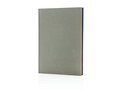 Deluxe fabric 2-in-1 A5 notebook ruled & plain 14