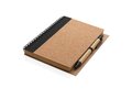 Cork spiral notebook with pen 2