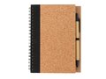 Cork spiral notebook with pen 3