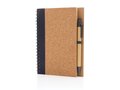 Cork spiral notebook with pen 15