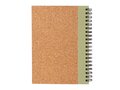 Cork spiral notebook with pen 24