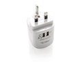Earthed world travel adapter set with USB ports 7