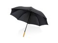 27" Impact AWARE™ RPET 190T auto open bamboo umbrella 9