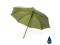 27" Impact AWARE™ RPET 190T auto open bamboo umbrella 2