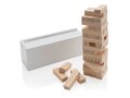 Deluxe tumbling tower wood block stacking game