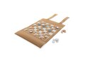 Britton cork foldable backgammon and checkers game set 2