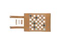Britton cork foldable backgammon and checkers game set 6