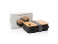 PP lunchbox with bamboo lid & spork 6