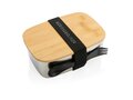 Stainless steel lunchbox with bamboo lid and spork 6