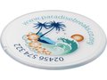 Renzo round plastic coaster