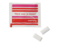 Little bag with 2 pieces of chewing gum sugar free