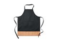 Kitchen apron with cork hem