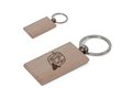 Key Ring Wood Rectangular