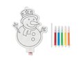 Snowman colouring balloon