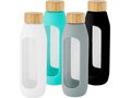 Tidan 600 ml borosilicate glass bottle with silicone grip
