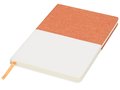 Two-tone A5 canvas notebook