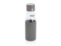 Ukiyo glass hydration tracking bottle with sleeve 16