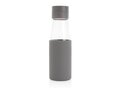 Ukiyo glass hydration tracking bottle with sleeve 15