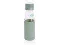 Ukiyo glass hydration tracking bottle with sleeve 22