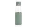 Ukiyo glass hydration tracking bottle with sleeve 20