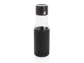 Ukiyo glass hydration tracking bottle with sleeve 25