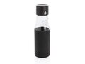 Ukiyo glass hydration tracking bottle with sleeve 28