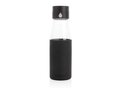 Ukiyo glass hydration tracking bottle with sleeve 26