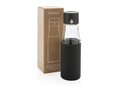 Ukiyo glass hydration tracking bottle with sleeve 30