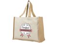 Varai 340 g/m² canvas and jute shopping tote bag