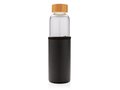 Glass bottle with textured PU sleeve - 550 ml