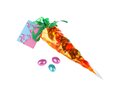 Carrot Cone Bag Filled with Candy