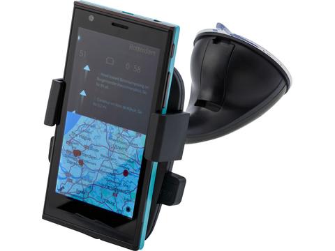 Adjustable mobile phone holder for in a car