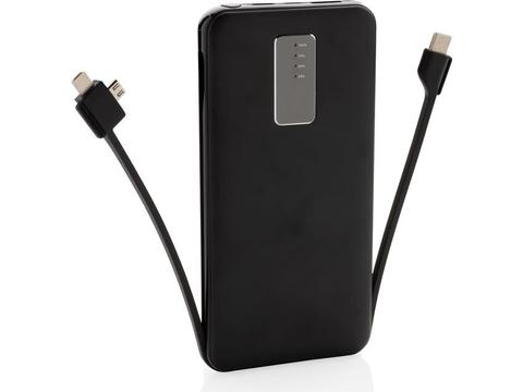 10.000 mAh powerbank with integrated cable