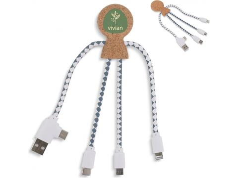 Xoopar Mr. Bio Cork Charging Cable