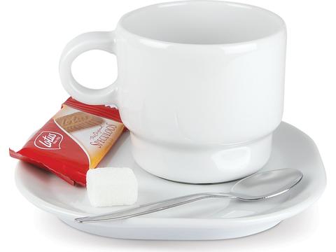 Cup square saucer Satellite