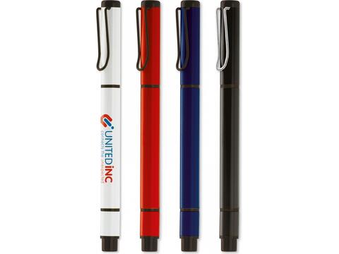 Ballpen with textmarker 2in1