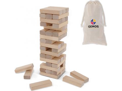 Tower game wood in pouch