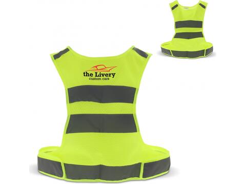 Reflective adjustable sports vest