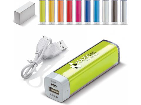 Powerbank transparant - 2200 mAh