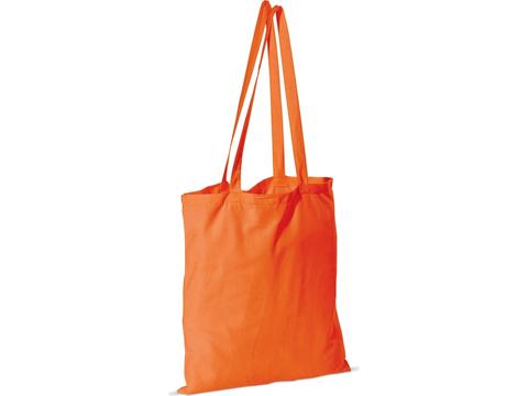 Cotton shoulder bag long handles