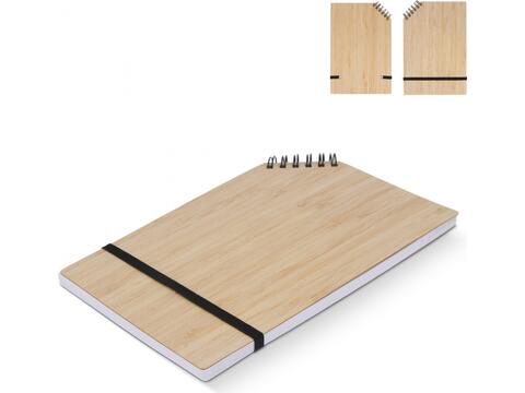 Notebook bamboo corner band A5