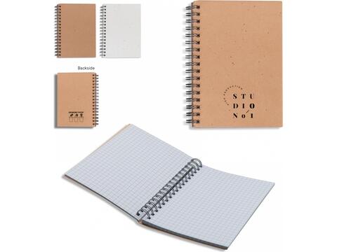 Growing paper spiral notebook