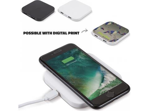 Wireless charging pad 5W with 2 USB ports